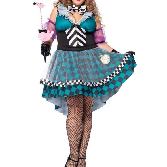 Leg Avenue Women's Plus Size Wonderland Mad Hatter 3x/4x